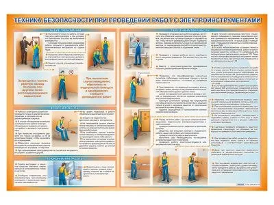 Стенд «Техника безопасности при работе с электроинструментом»