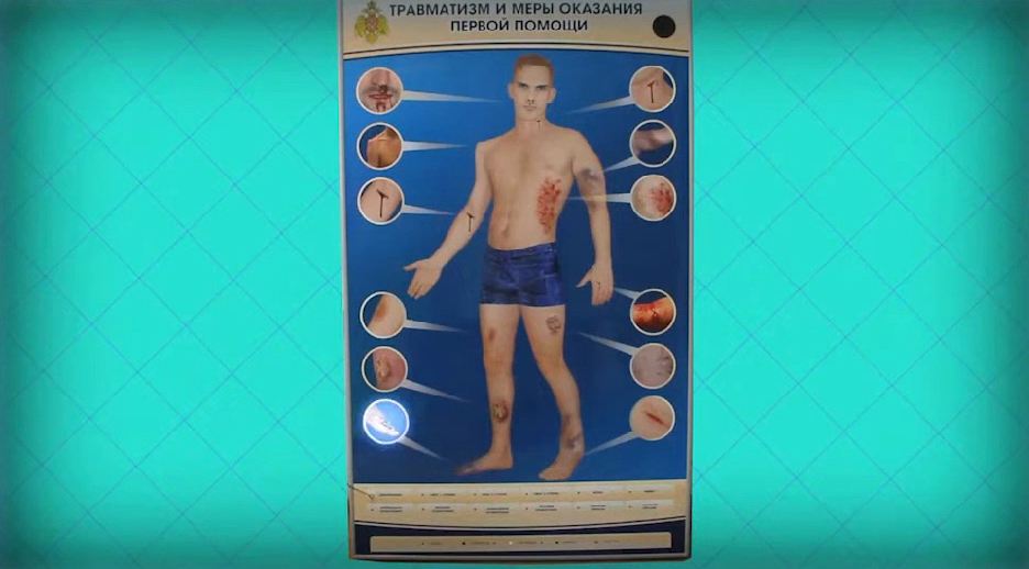 Электрифицированный стенд-тренажер "Травматизм и меры оказания первой помощи" — купить в МЕДСЕТ