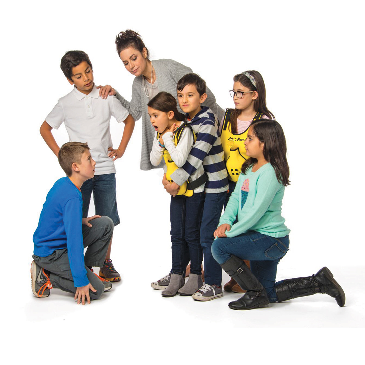 Тренажер-жилет Act+Fast для отработки приема Геймлиха, желтый — купить в МЕДСЕТ