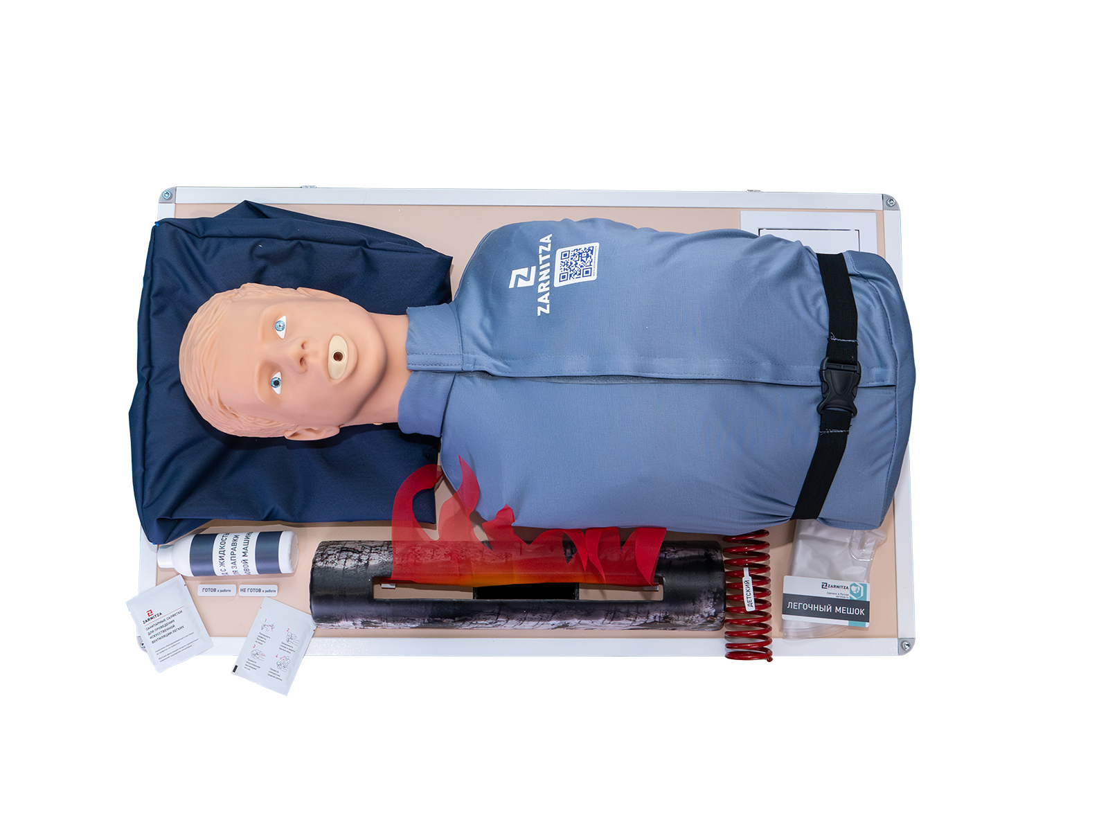 Тренажер-манекен пострадавшего для отработки навыков тушения горящего тела и оказания первой помощи при пожаре со светозвуковой индикацией «Петр» — купить в МЕДСЕТ