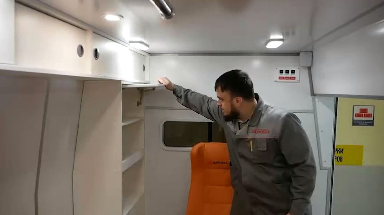 Тренажерный комплекс "Макет автомобиля скорой медицинской помощи" с имитацией движения (установленный на динамической платформе) — купить в МЕДСЕТ