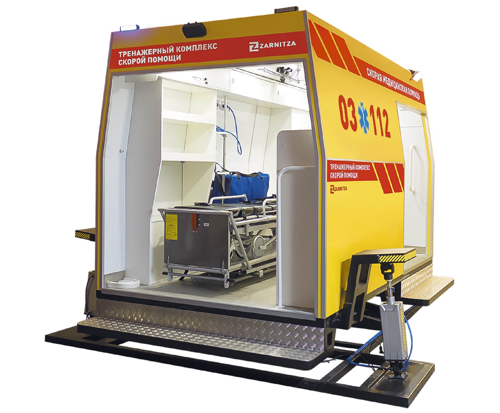 Тренажерный комплекс "Макет автомобиля скорой медицинской помощи" с имитацией движения (установленный на динамической платформе) — купить в МЕДСЕТ