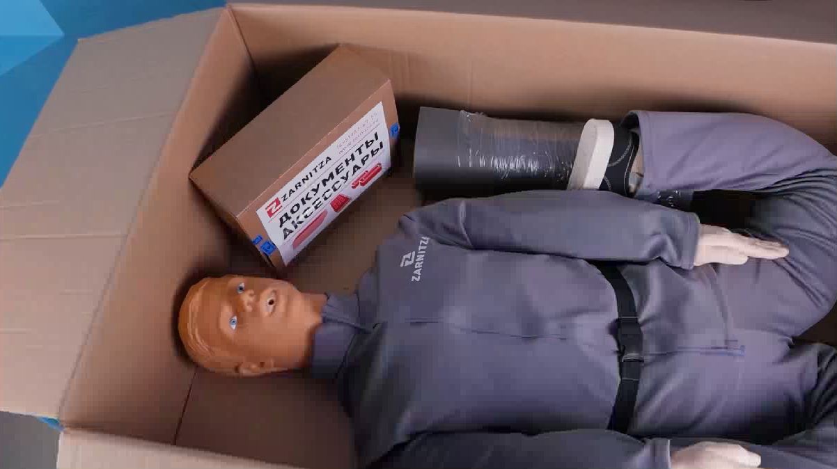 Тренажер-манекен пострадавшего для отработки приемов сердечно-легочной реанимации со светозвуковой индикацией «Александр-4» — купить в МЕДСЕТ