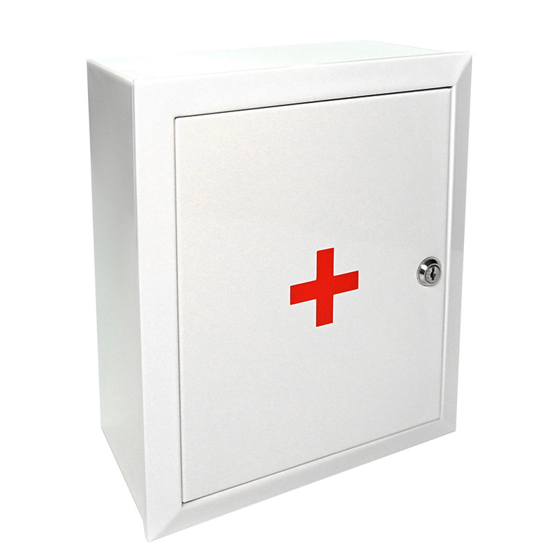 Аптечка первой помощи офисная в металлическом шкафу — купить в МЕДСЕТ