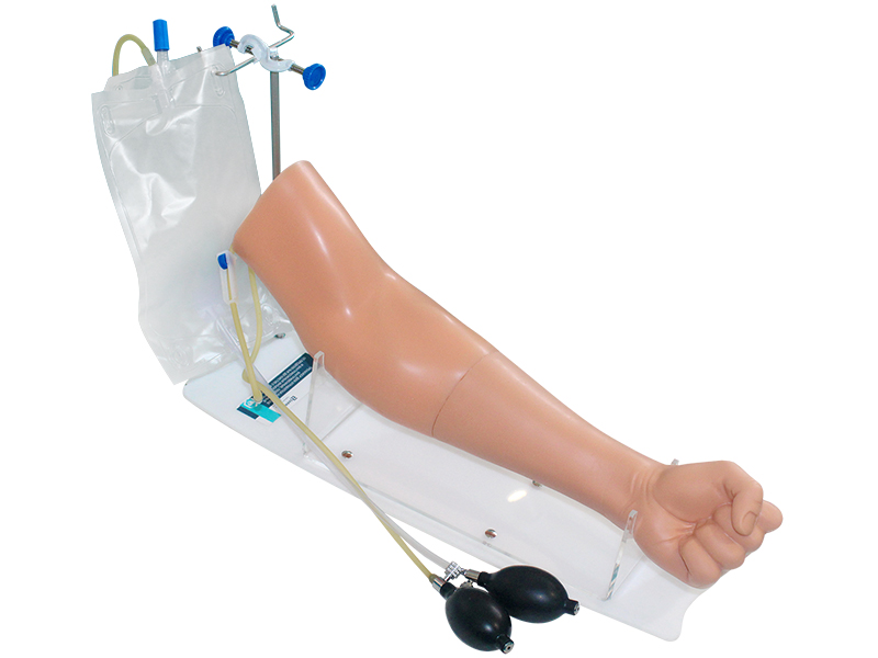 Тренажер для отработки навыков внутривенных, подкожных и внутрикожных инъекций (рука от предплечья до кисти) с клапанами 1.01 — купить в МЕДСЕТ