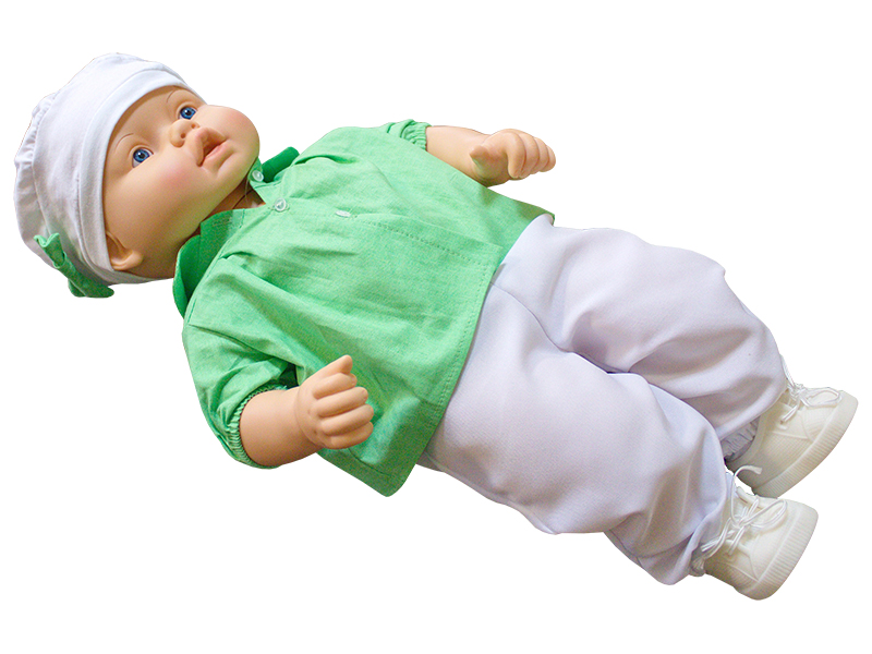 Робот-тренажер поперхнувшегося младенца "Манечка" для отработки приёма Геймлиха — купить в МЕДСЕТ