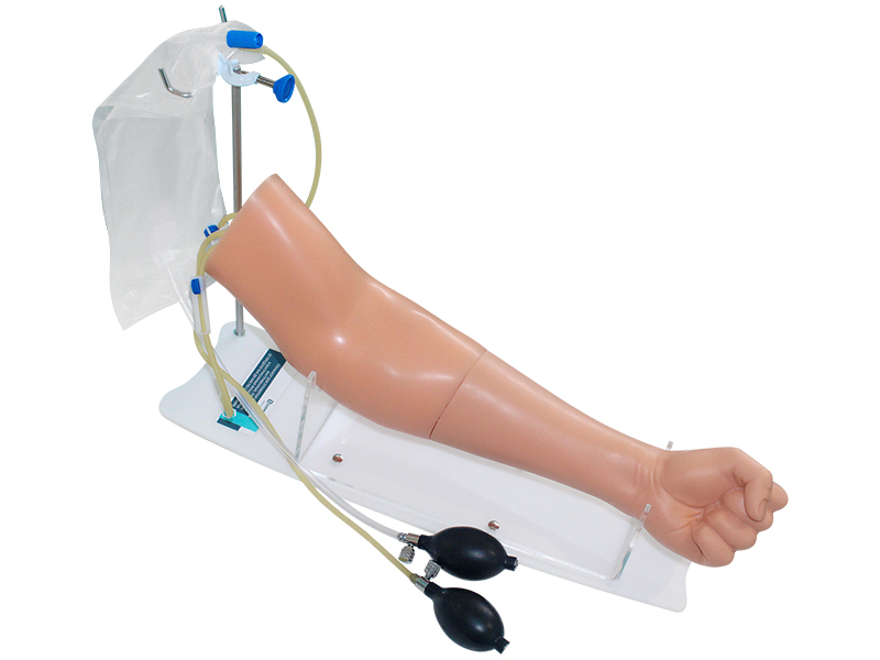 Тренажер для отработки навыков внутривенных, подкожных и внутрикожных инъекций (рука от предплечья до кисти) с клапанами 1.01 — купить в МЕДСЕТ