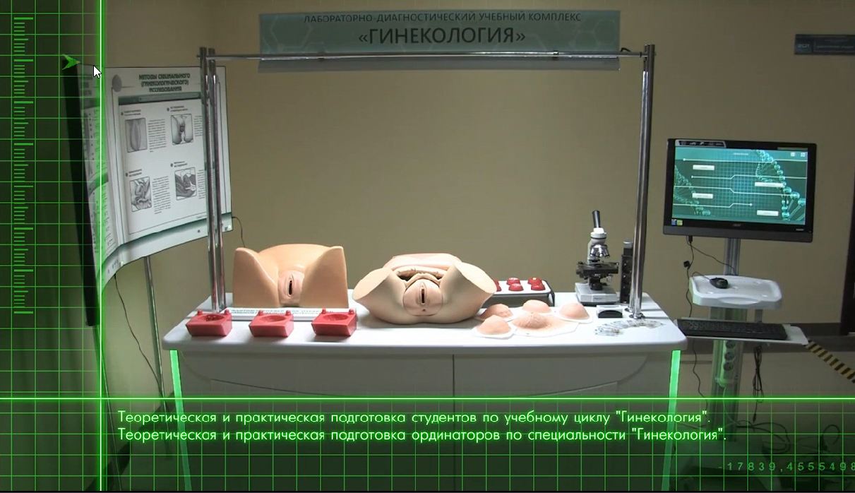 Лабораторно-диагностический учебный комплекс "Гинекология" — купить в МЕДСЕТ