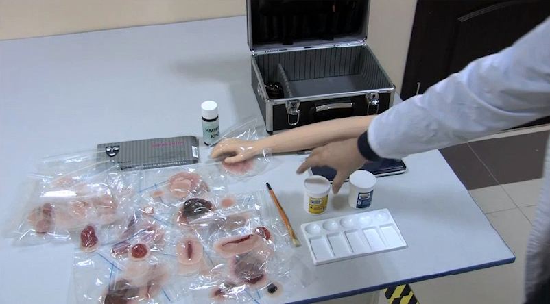 Комплект накладных моделей заболеваний и повреждений кожных покровов человека КР-Н 1.01 — купить в МЕДСЕТ