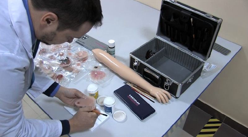 Комплект накладных моделей заболеваний и повреждений кожных покровов человека КР-Н 1.01 — купить в МЕДСЕТ