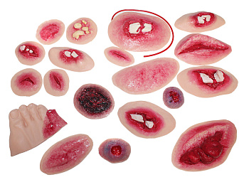 Имитаторы ранений и поражений с кровотечением (19 шт) — фото