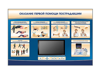Многофункциональный интерактивный стенд-тренажер "Оказание первой помощи пострадавшим" для курсантов специализированных учреждений МЧС — фото