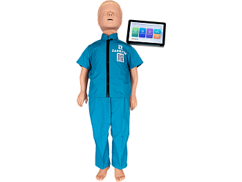 Тренажер-манекен ребенка для отработки приемов сердечно-легочной реанимации с компьютерной регистрацией результатов — фото