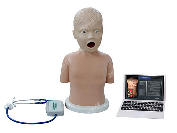 Симулятор с возможностью имитации аускультативной картины заболеваний сердца и лёгких у детей — фото