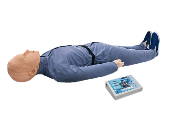 Тренажер-манекен пострадавшего для отработки приемов сердечно-легочной реанимации со светозвуковой индикацией и контроллером «Александр-6» — фото